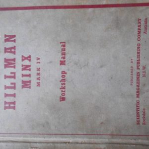 Workshop Manual, Hillman Minx Mk IV