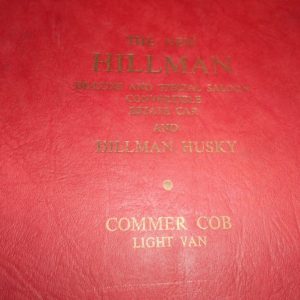 Workshop Manual – Hillman Minx Ser 1 – 3c, Husky & Commer Cob Ser 1-2,